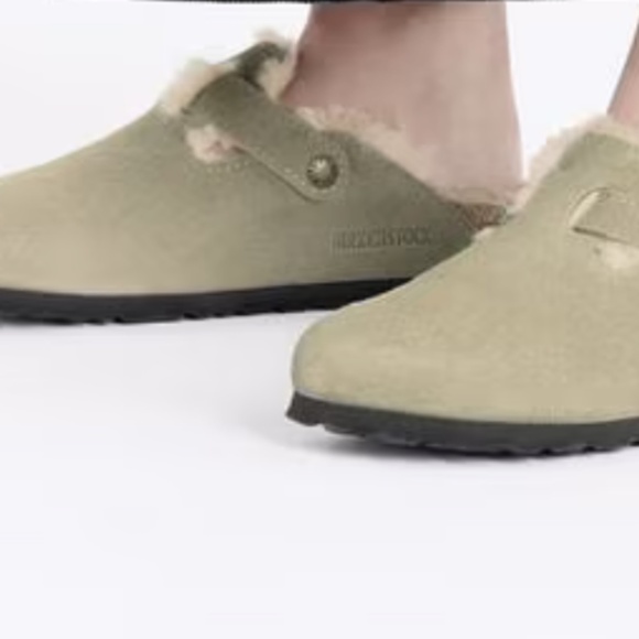 Birkenstock Boston Shearling Suede Leather - Taupe - Size 40. - Picture 13 of 13